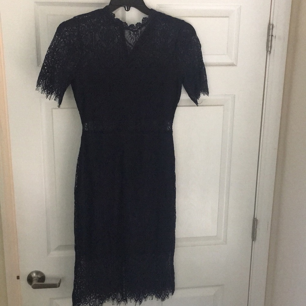 Lulus brand Lace navy formal dress